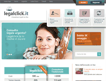 Tablet Screenshot of legalclick.it